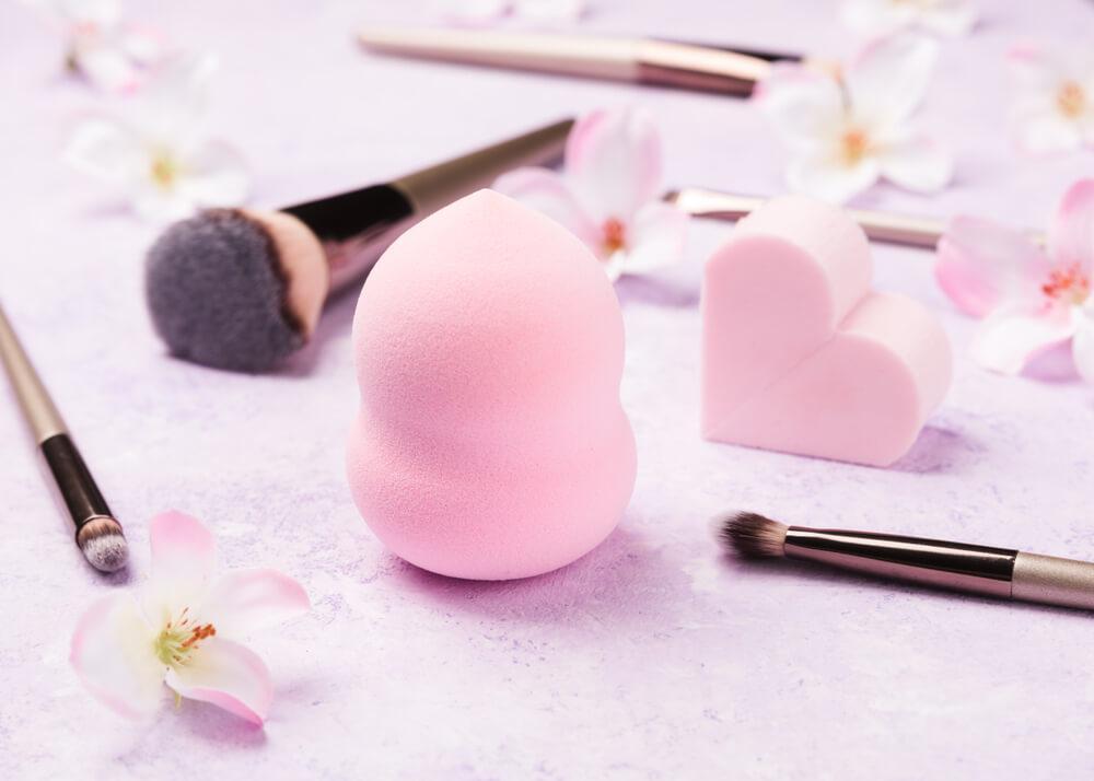 Beauty sponge and brushes