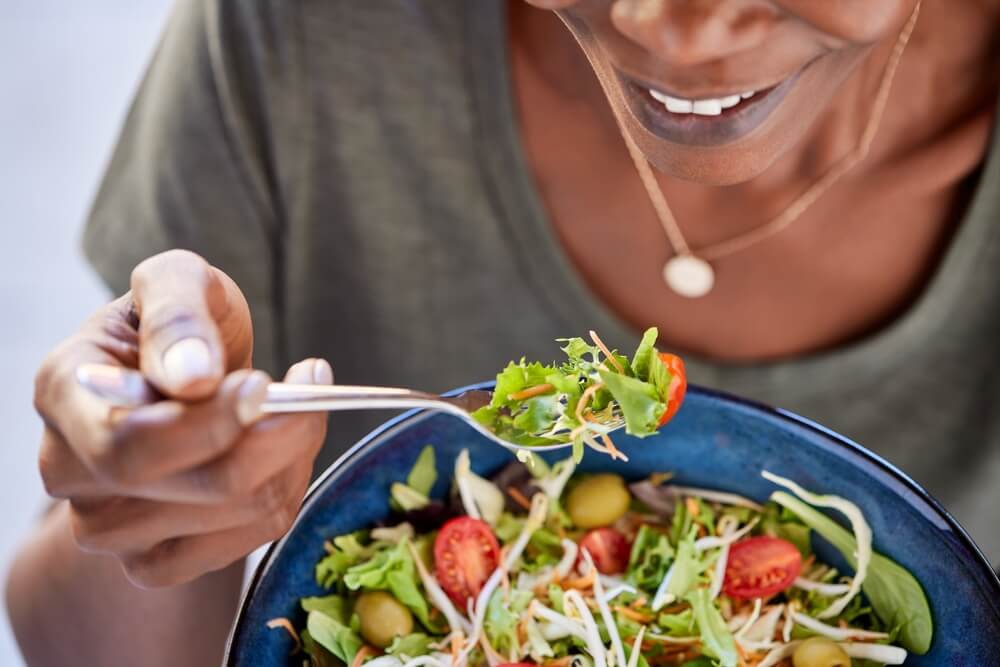 woman eating