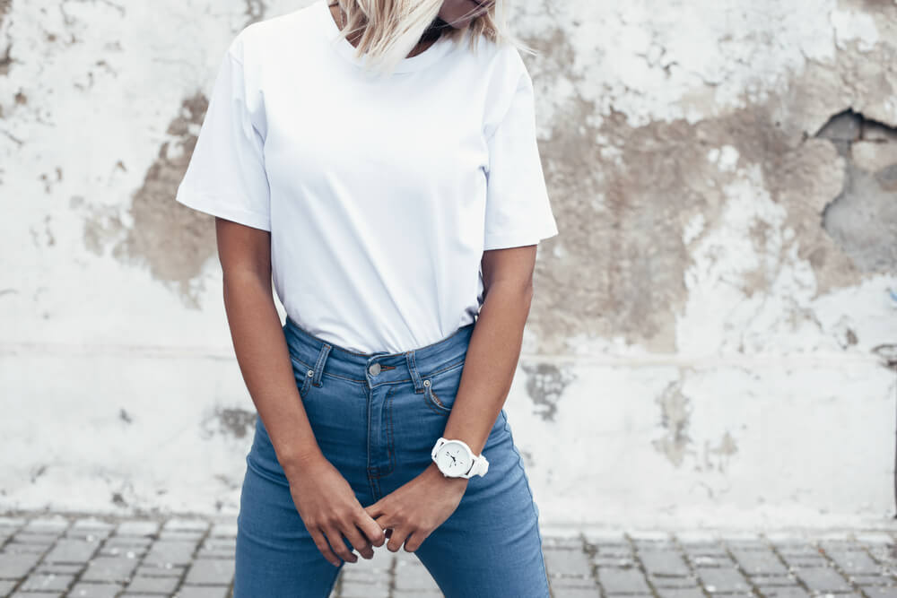 white shirt